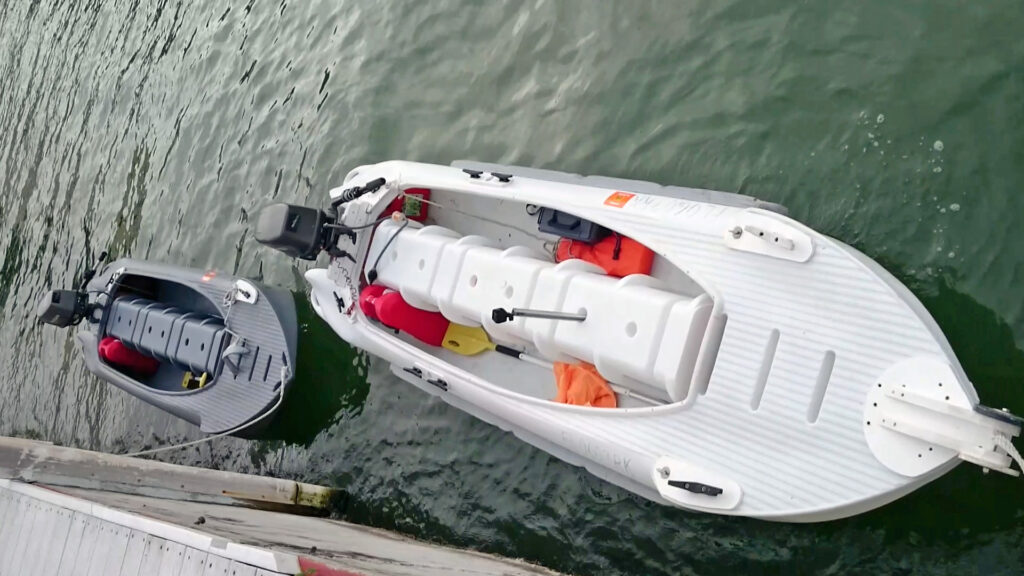 Wavewalk S4 skiffs - top view