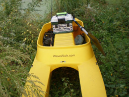 Rox' yellow kayak - for paddling