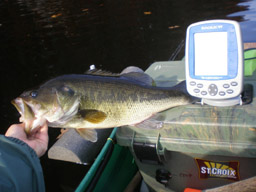control button for kayak's electric trolling motor